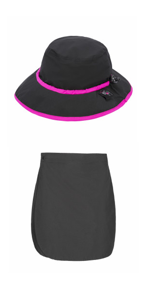 Black Skirt with Rain Hat Combo